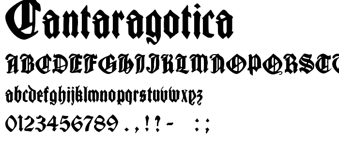 CantaraGotica font