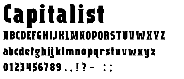 Capitalist font