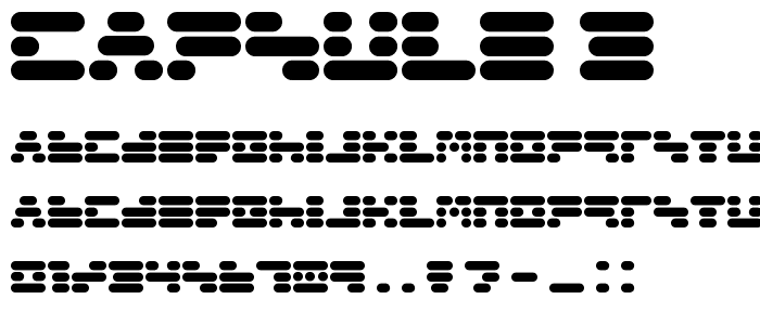 Capsule 3 font