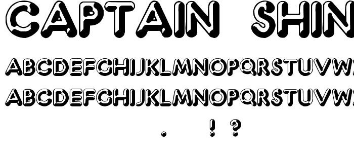 Captain Shiner font