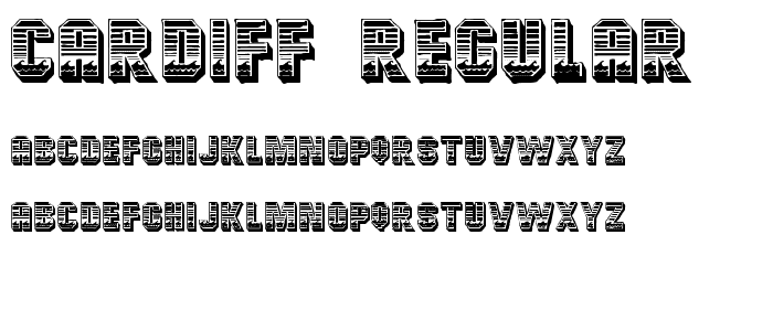 Cardiff Regular font