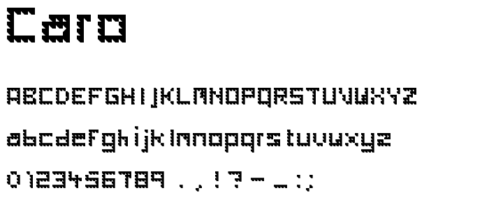 Caro font