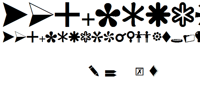 CarrDingbats2 Regular font