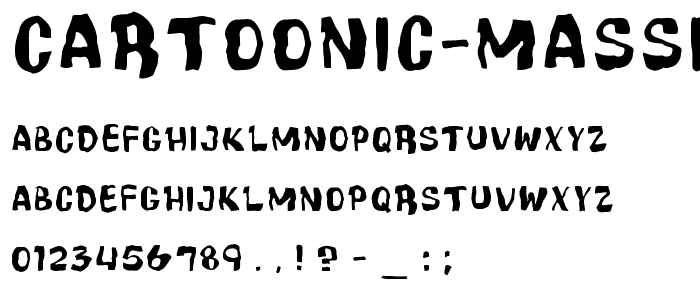 Cartoonic Massive Wacky font