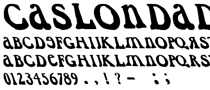 CaslonDadaesqueLeft font