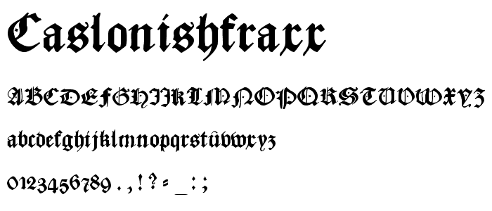 CaslonishFraxx font