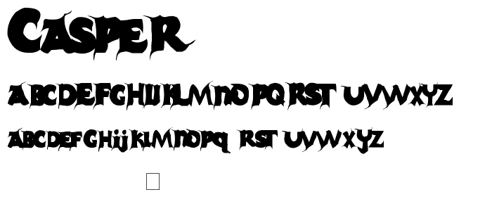 Casper font