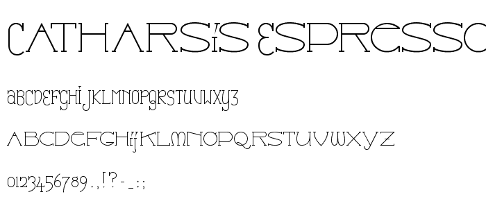 Catharsis Espresso font