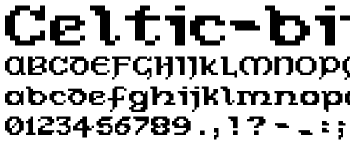 Celtic Bit Regular font