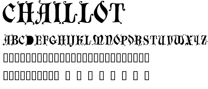 Chaillot font