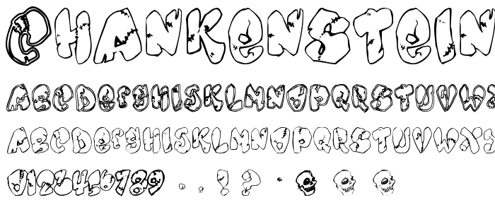 Chankenstein font