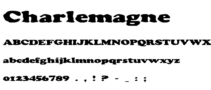 Charlemagne font