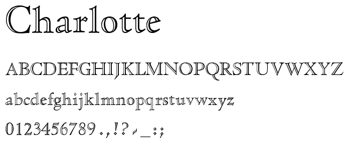 Charlotte font