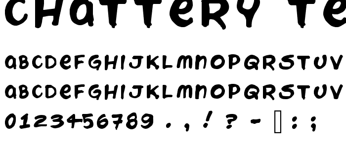 Chattery Teeth font