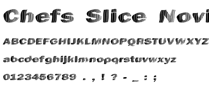 Chefs Slice Novice font