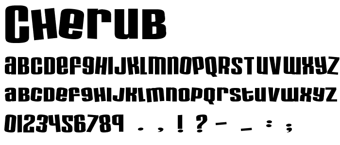 Cherub font