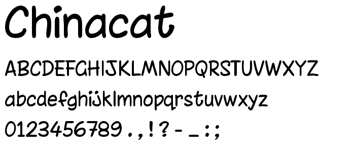 Chinacat font