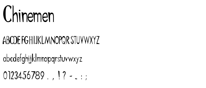 ChineMen font