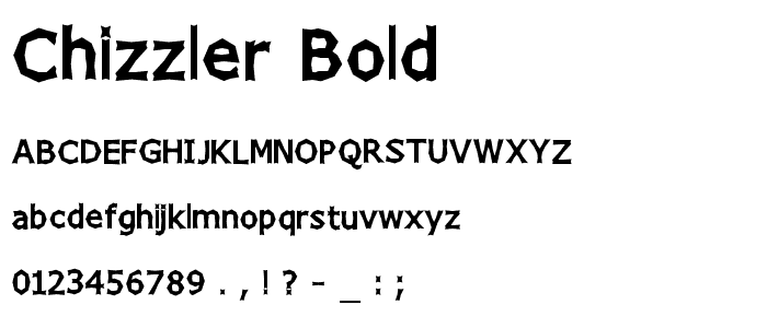 Chizzler Bold font