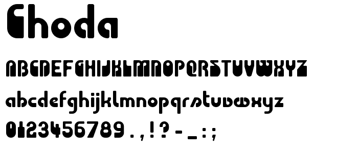 Choda font