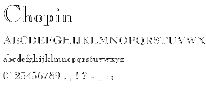 Chopin font