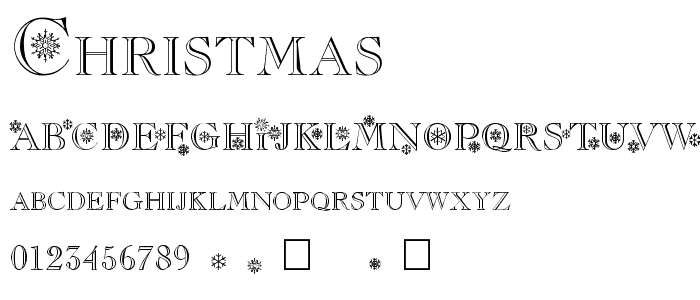 Christmas font