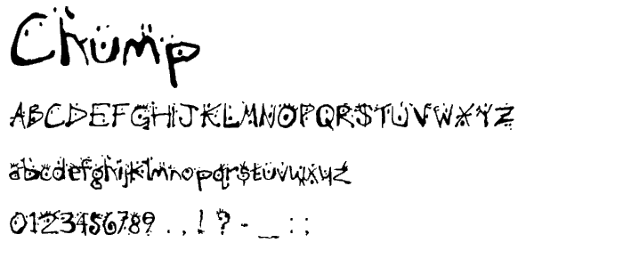 Chump font