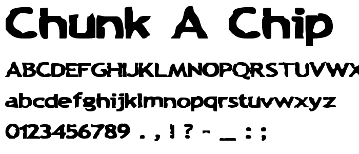 Chunk-a-Chip font