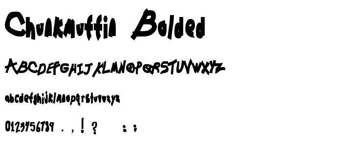 Chunkmuffin Bolded font