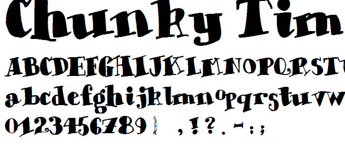 Chunky Times font