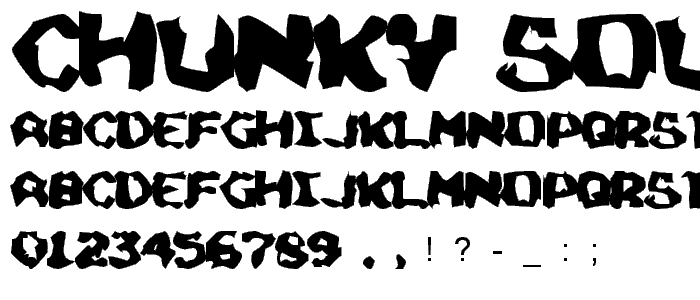 Chunky Soup font