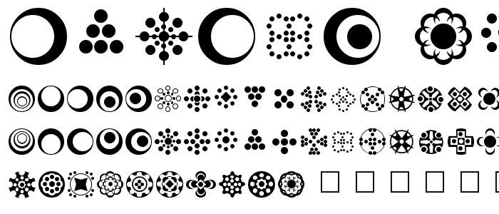 Circle Things 2 font