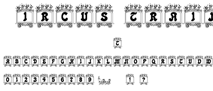 Circus train font