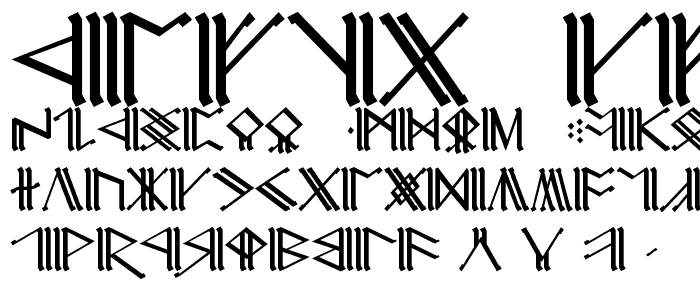 Cirth Erebor Caps 1 font