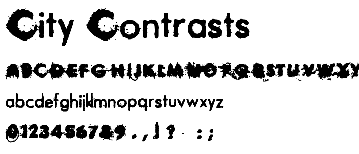 City Contrasts font