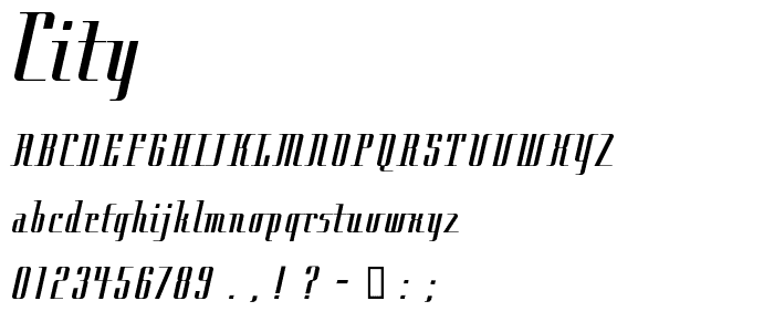 City font