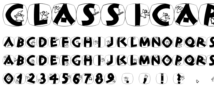 ClassiCapsXmas font