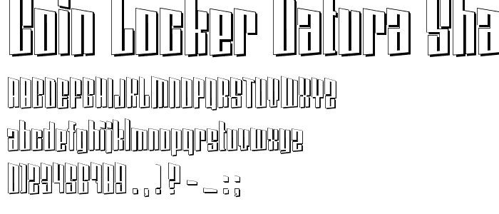 Coin Locker Datura Shadow font