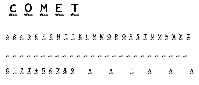 Comet font