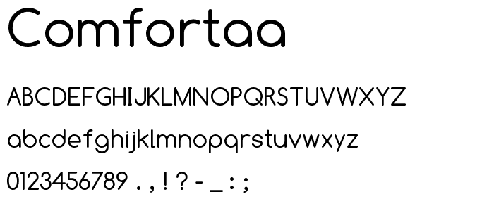 Comfortaa font