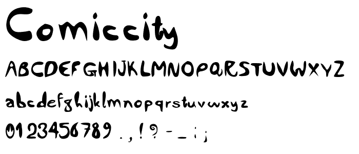 Comiccity font