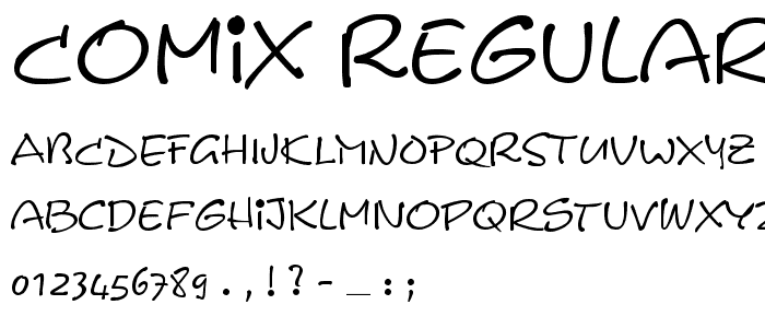 Comix Regular font