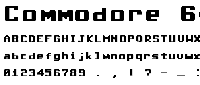 Commodore 64 Rounded font