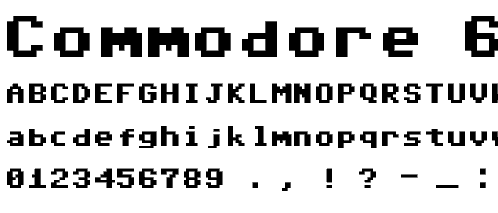 Commodore 64 font