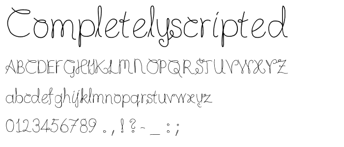 CompletelyScripted font