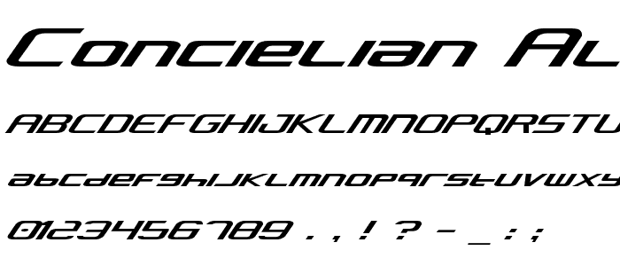 Concielian Alpha font