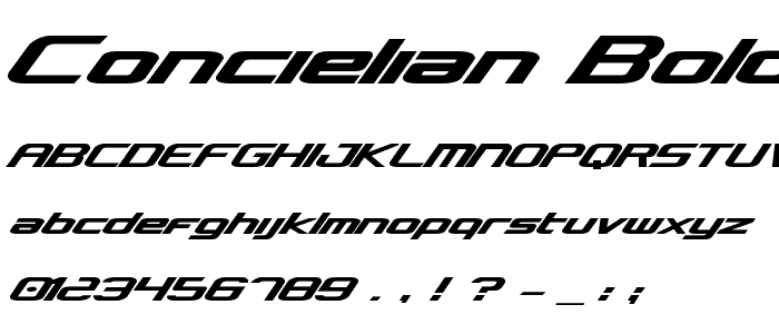 Concielian Bold font