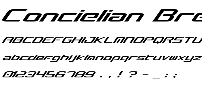 Concielian Break font