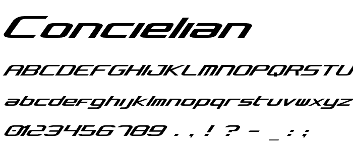 Concielian font