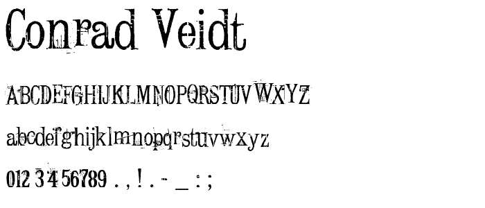 Conrad Veidt font